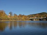 Budatínsky park a hrad v jeseni