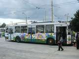 Pomaľovaný trolejbus