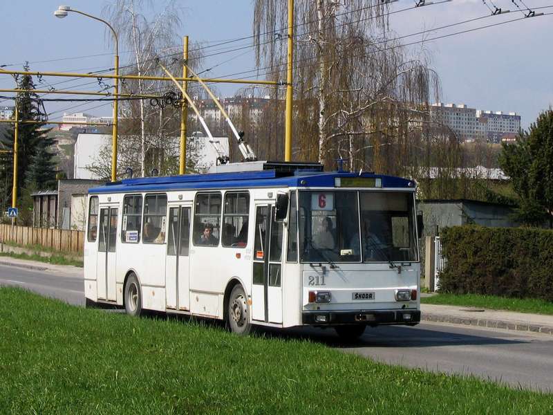 Trolejbus Škoda 14Tr ev. č. 211