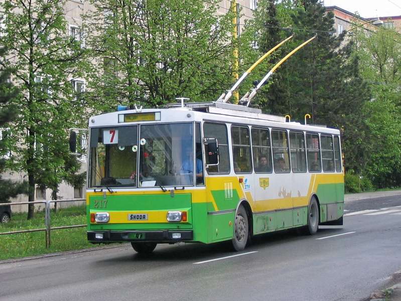 Trolejbus Škoda 14Tr  ev. č. 217