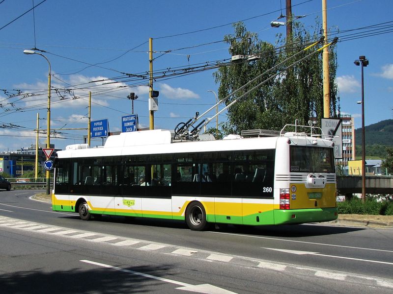 Trolejbus Škoda 30 Tr SOR ev. č. 260