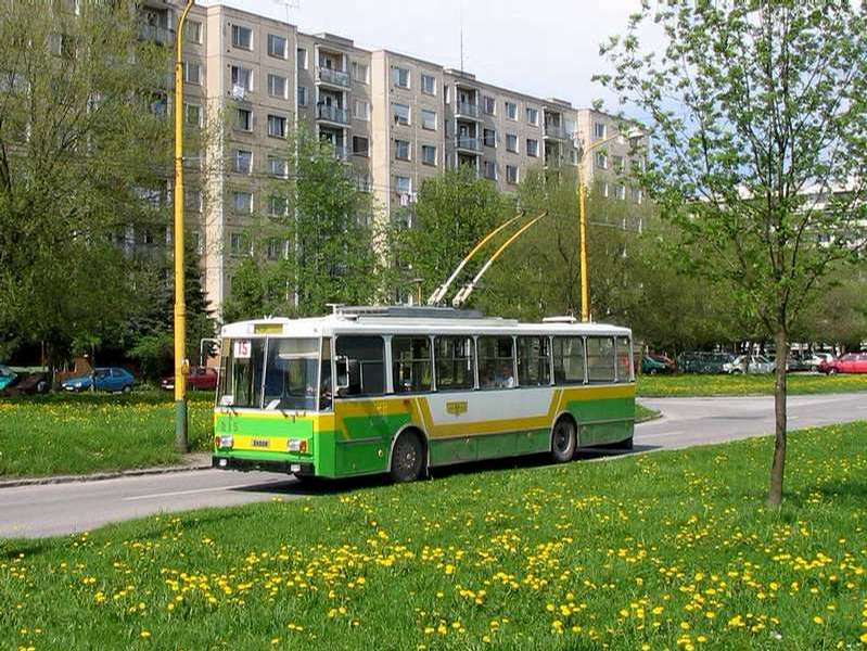Trolejbus Škoda 14Tr ev. č. 215