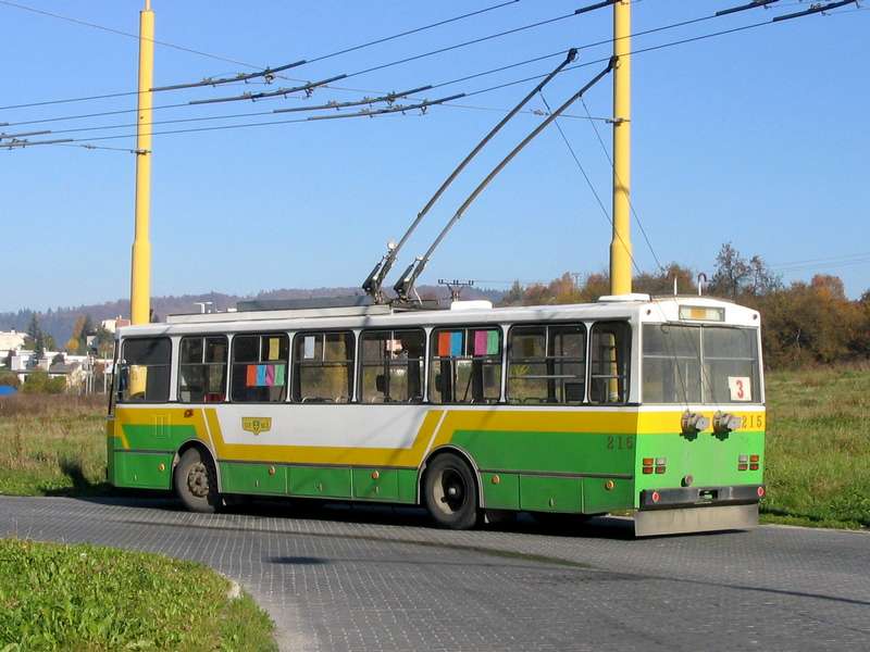 Trolejbus Škoda 14Tr ev. č. 215