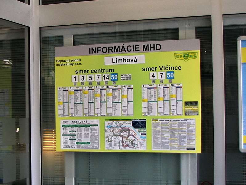 Informácie o MHD v OC MAX