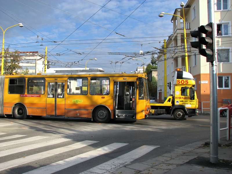 Nehoda trolejbus Škoda 15Tr ev.č. 246