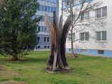 Drevená plastika Dolné Rudiny