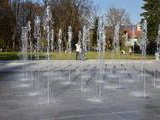 Nová fontána v parku