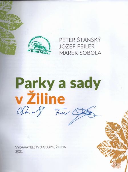 Kniha Parky a sady v Žiline