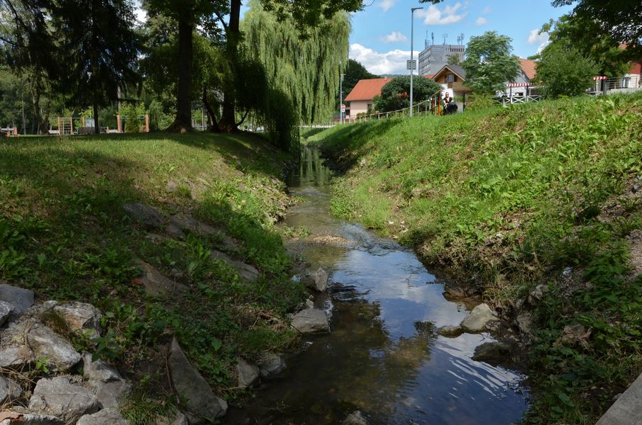 Potok Všivák v Parku Ľ. Štúra