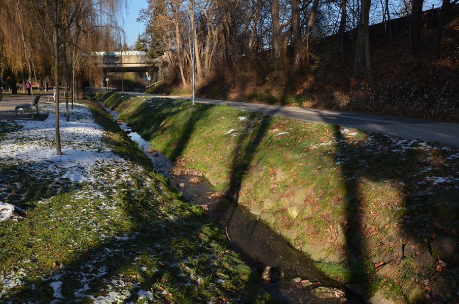 Potok Všivák v Parku Ľ. Štúra 