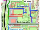 Mapa ulíc a námestí