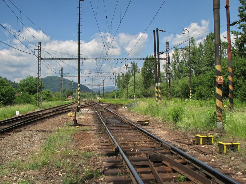 Železničná trať v Strážove
