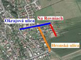 Mapa ulíc v Trnovom