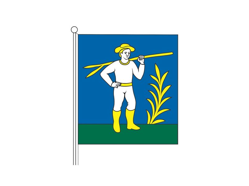 Heraldická vlajka Zádubnia 