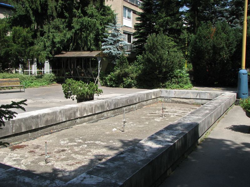 Bývalá fontána v nemocnici