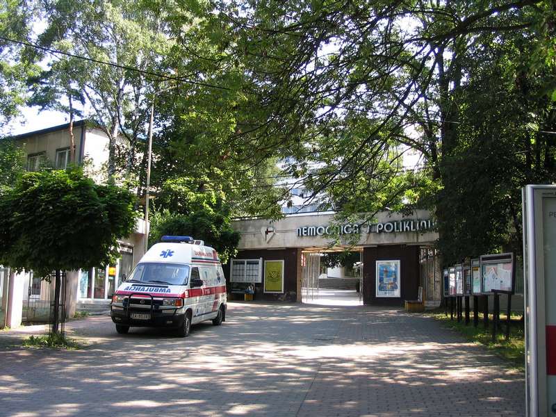 Vchod pre peších do nemocnice