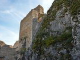 Kovový rebrík na hrade Lednica
