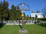 Kríž na cintoríne v Kľačoch