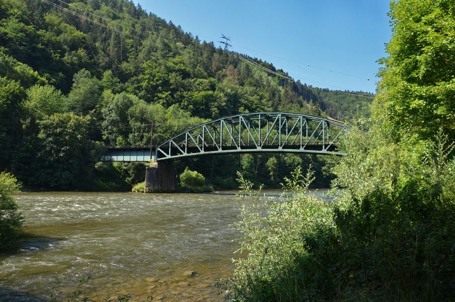 Železničná mosty cez rieku Váh