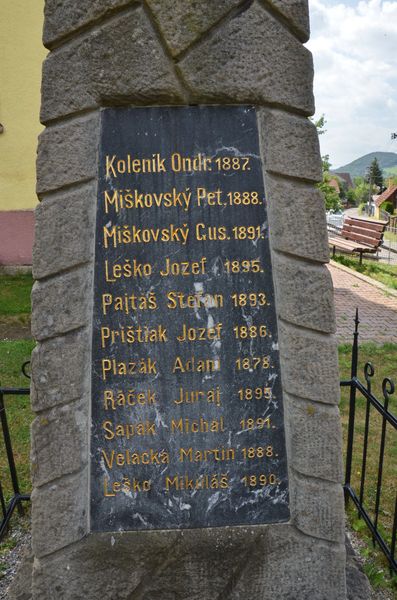 Pamätník vojakom 1. svet. vojny