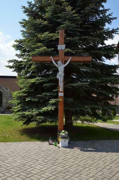 Drevený kríž v Stránskom