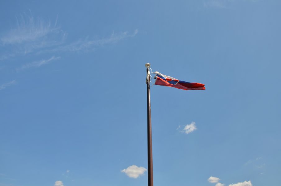 Štátna vlajka na hrade