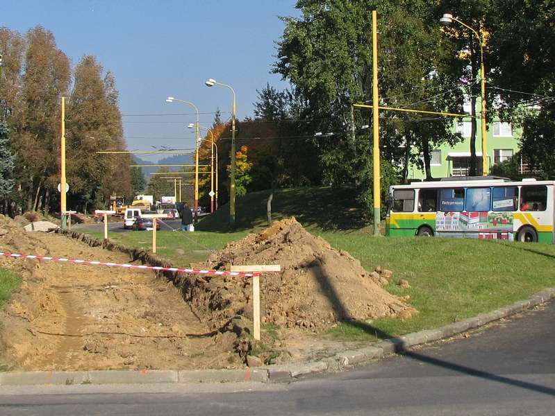 Výstavba chodníka