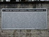 Pamätná tabuľa obetiam holokaustu Huncovce