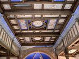 Kazetový strop v synagóge