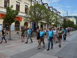 Účastníci pochodu VWM v Žiline 