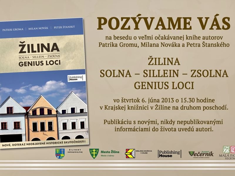 ŽILINA Solna - Sillein - Zsolna GENIUS LOCI