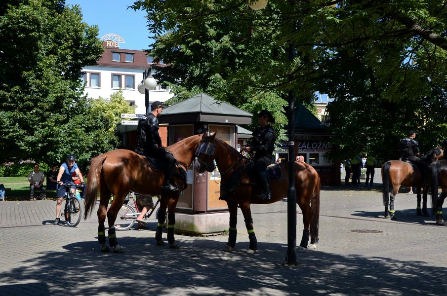 Jazdecká polícia v Žiline